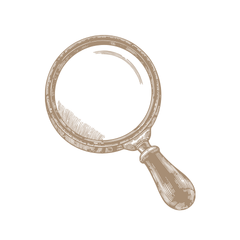 An illustration of a magnifying glass