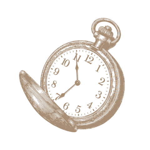 an illustration of a pocket watch